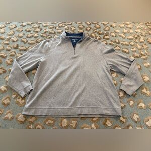 Harelston’s Men’s Gray Half-Zip Pullover